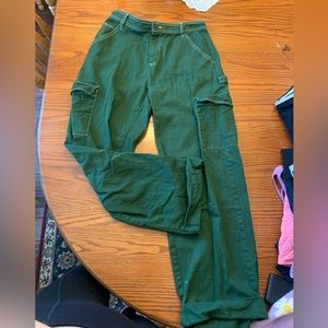 Dark Green Sandy Liang Cargo Pants Size 2